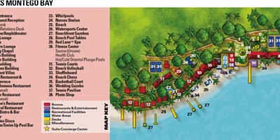 Kurort Yamayka xəritə montego Bay